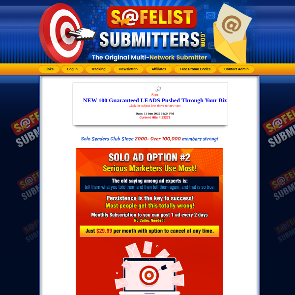 SafeLife Submitters.com - The Original Multi-Newtwork Submitter