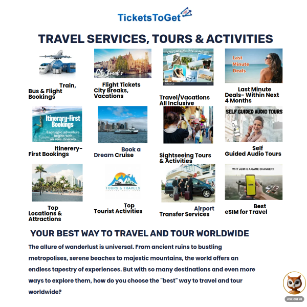Travel Services for Locations Activities to See