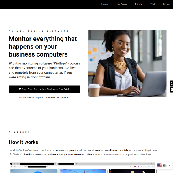 Wolfeye Remote Screen Software