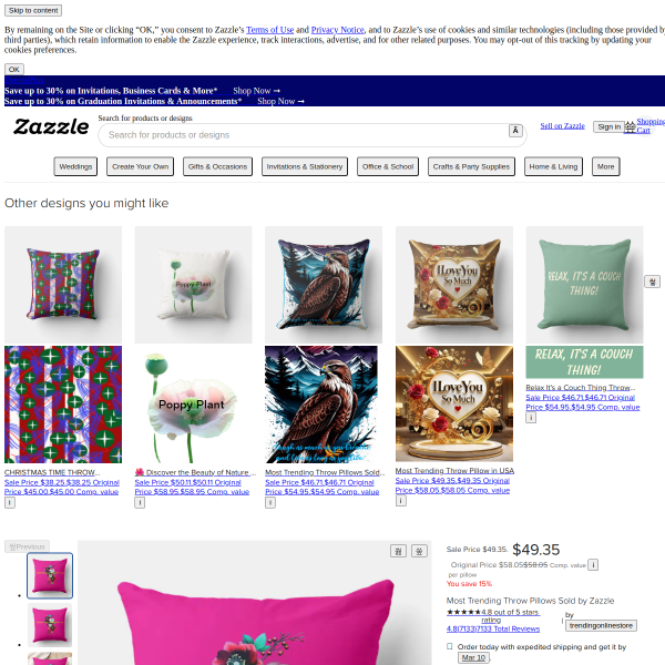 Most Trending Throw Pillows Sold by Zazzle – Elevate Your Home Décor in Style