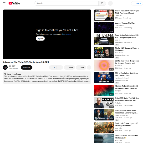 MEET THE ULTIMATE YOUTUBE SEO EXPERT AI
