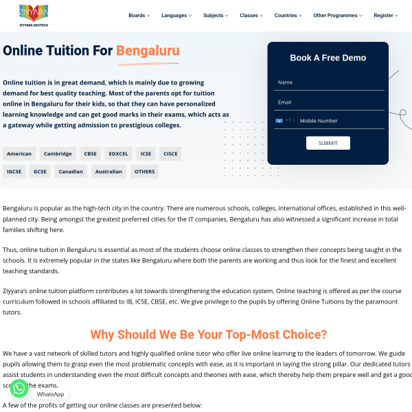 Online Tutor in Bengaluru – Better Scores Backed by 1,000+ Reviews | Ziyyara