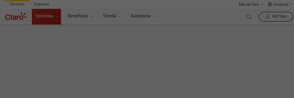 Claro Honduras website