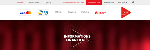 Djezzy Algeria website