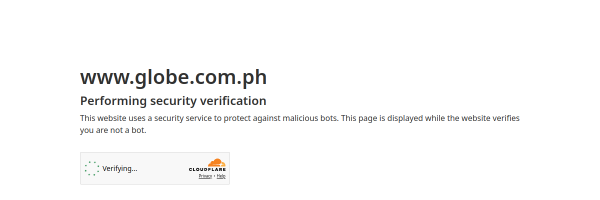 Globe Philippines website