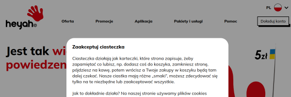 Heyah Poland website