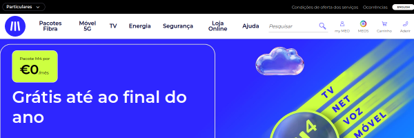 Meo Portugal website