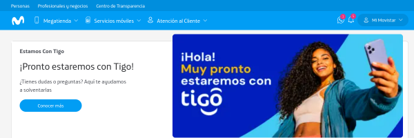 Movistar Ecuador website