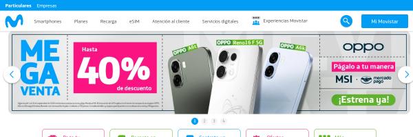 Movistar Mexico website