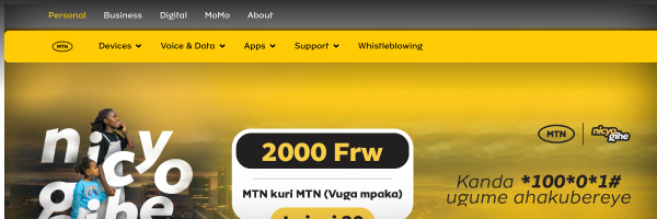 MTN Rwanda website