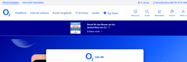 O2 Germany website