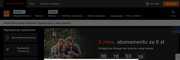 Orange Poland website