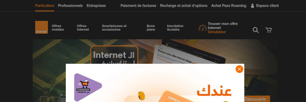 Orange Tunisia website