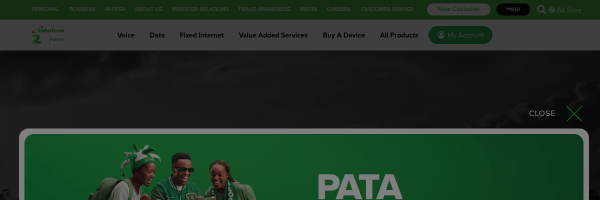 Safaricom Kenya website