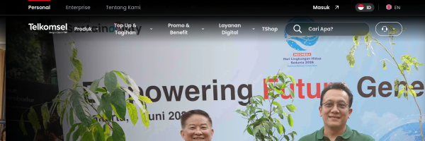 Telkomsel Indonesia website