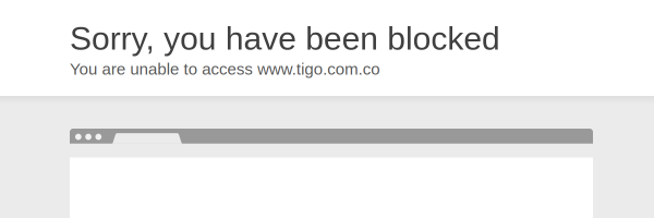 Tigo Colombia website