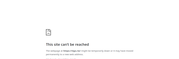 Tigo Rwanda website