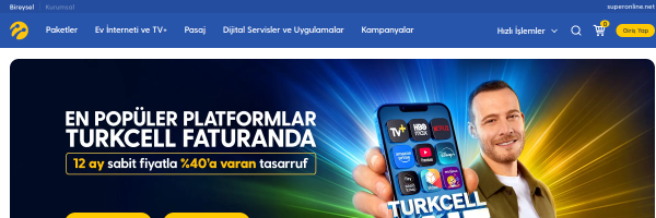 Turkcell Turkey website