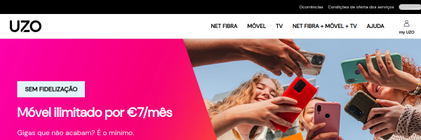 Uzo Portugal website