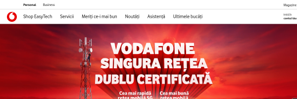 Vodafone Romania website