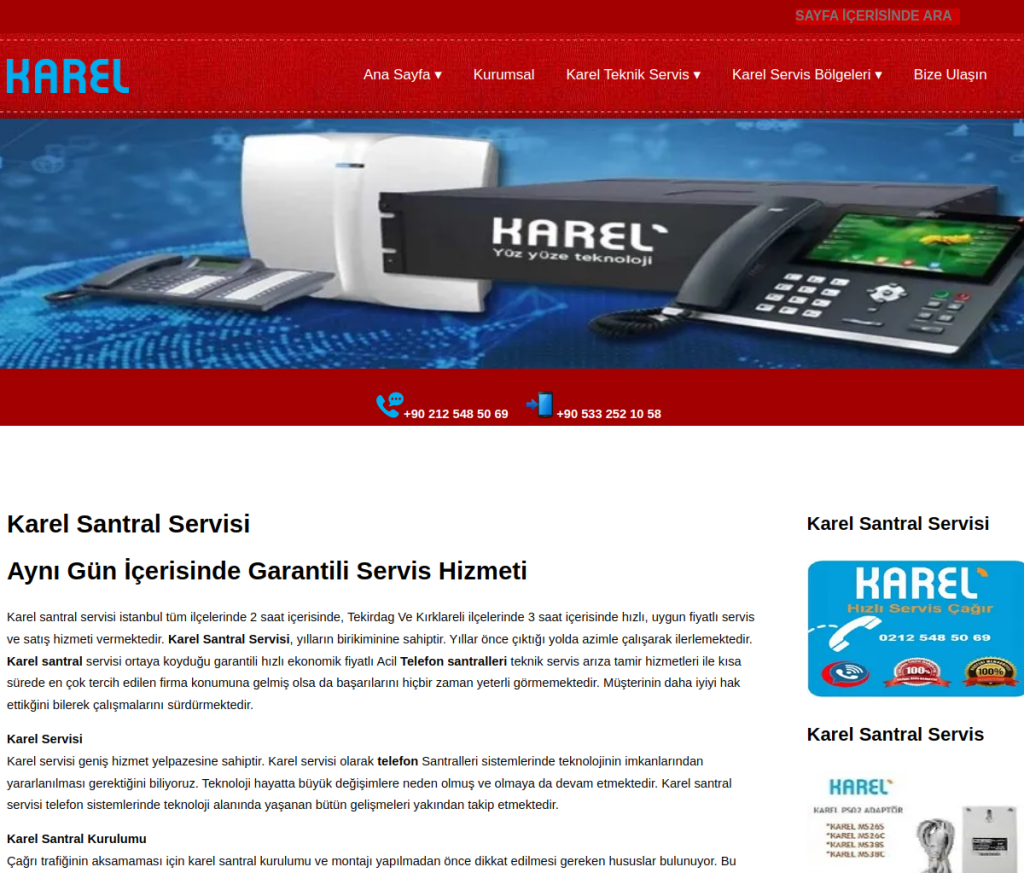 Karelsantralservisii Com Seo Report Website Review