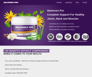 Balmorex Pro: A Unique Natural Solution for Chronic Pain in Joints, Muscles, and Back