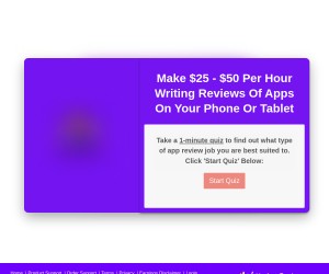 Make $25 - $50 Per Hour Writing Reviews Of Apps On Your Phone Or Tablet... Do Anywhere, Anytime.....