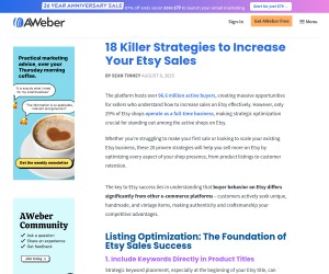 18 Strategies to Increase Your Etsy Sales