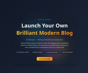 💻 Launch a Brilliant Modern Blog in Minutes — No WordPress Needed!