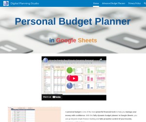 Ultimate Dynamic Personal Budget in Google Sheets Downloads
