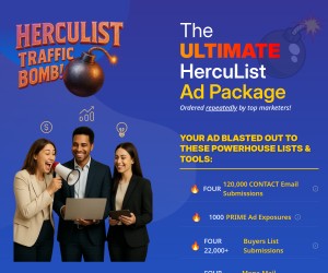 The ULTIMATE HercuList Ad Package. Ordered repeatedly by top marketers!