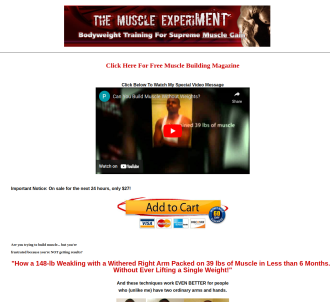 The Muscle Experiment - Top Rated Muscle Building Program                      