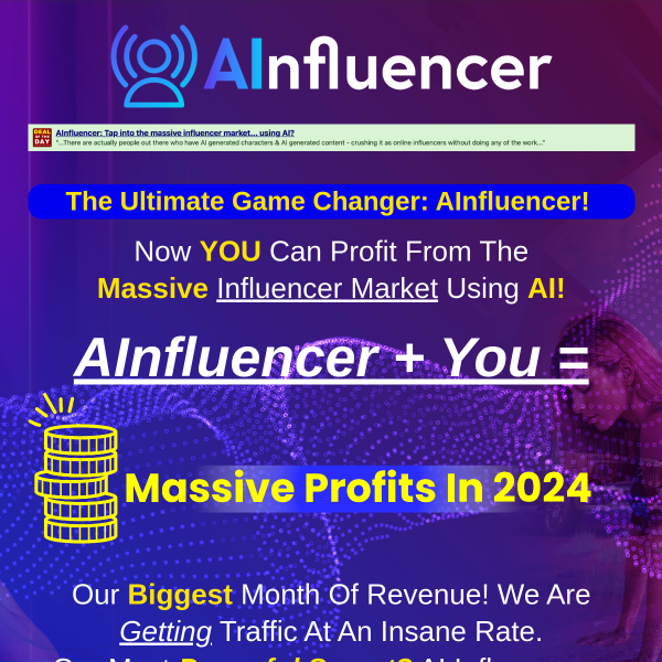 Your Gateway to Unlimited Earnings with AInfluencer