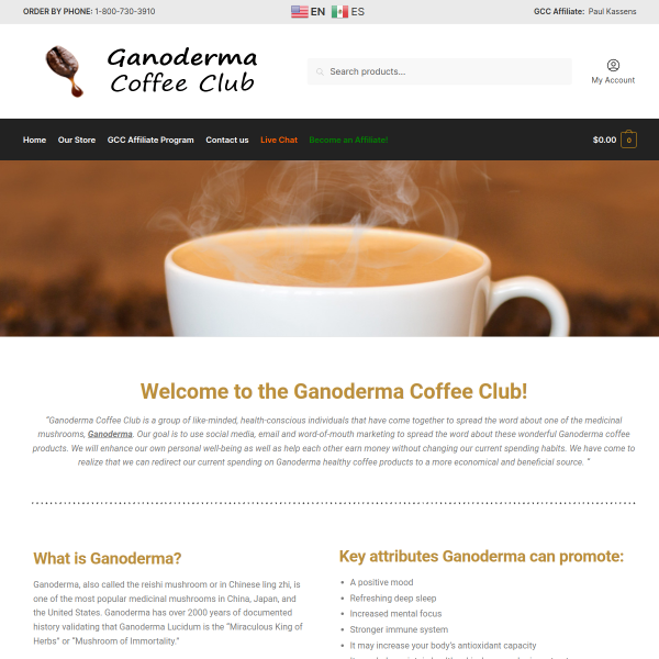 Welcome to the Ganoderma Coffee Club!