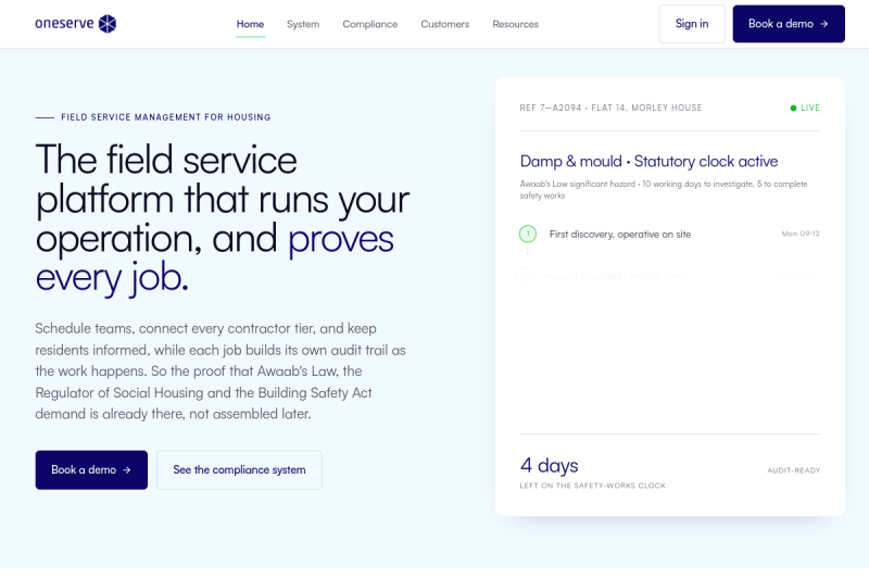 Oneserve preview