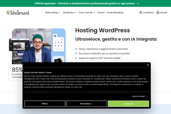 Hosting WordPress Veloce