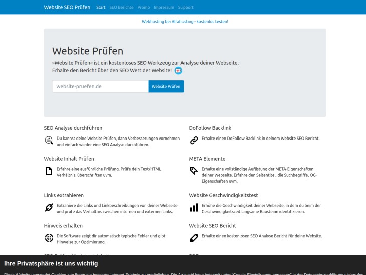SEO-Analyse für Webseiten