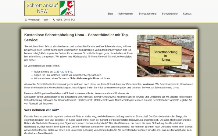 https://www.schrott-ankauf-nrw.de/schrottabholung-unna.html