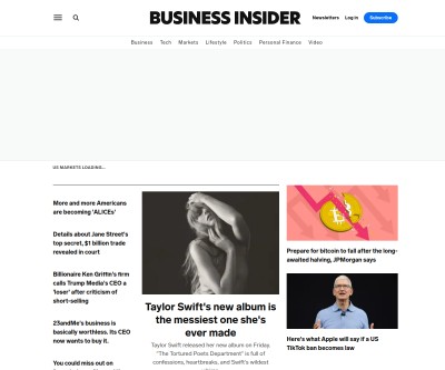 Screenshot of businessinsider.com