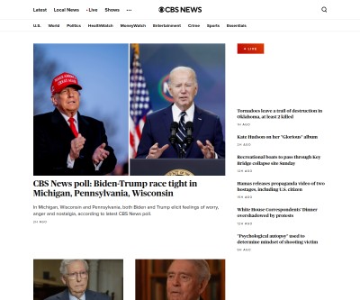 Screenshot of cbsnews.com