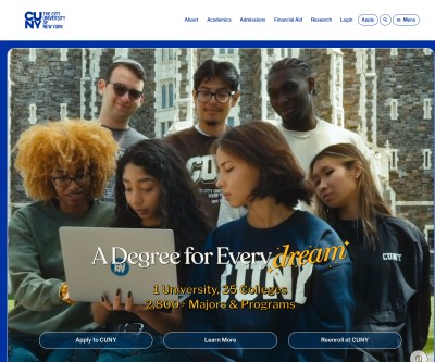 Screenshot of cuny.edu