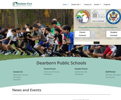 Screenshot of dearbornschools.org