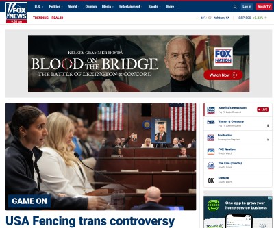Screenshot of foxnews.com