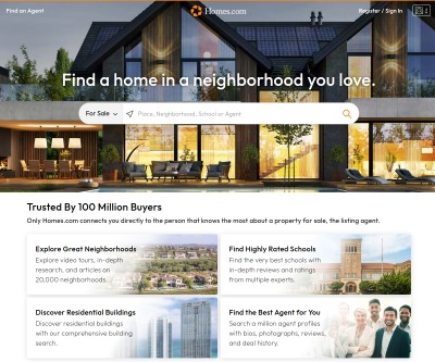 Screenshot of homes.com
