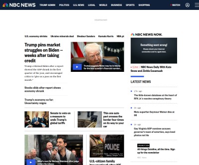 Screenshot of nbcnews.com