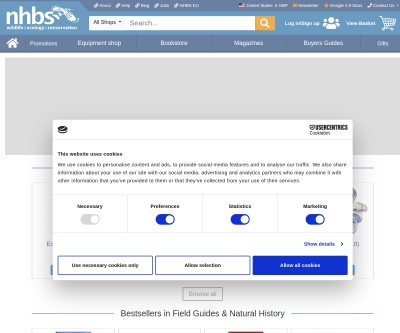 Screenshot of nhbs.com