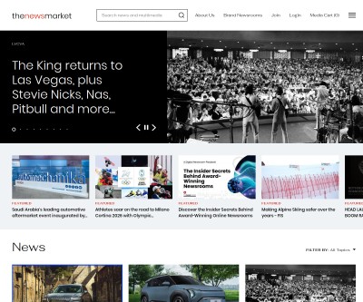 Screenshot of thenewsmarket.com