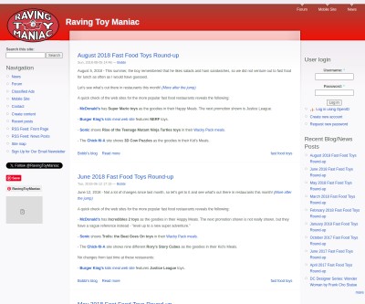 Screenshot of toymania.com
