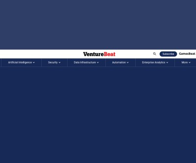 Screenshot of venturebeat.com