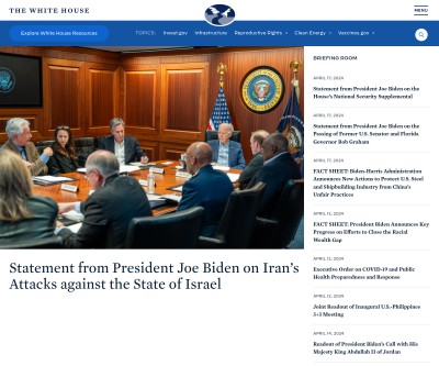 Screenshot of whitehouse.gov